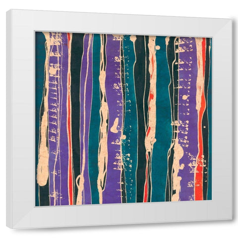 Sgraffito I White Modern Wood Framed Art Print by Baxter Mill Archive