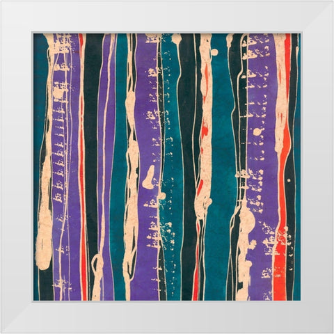 Sgraffito I White Modern Wood Framed Art Print by Baxter Mill Archive