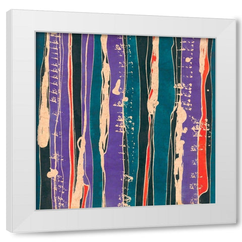 Sgraffito II White Modern Wood Framed Art Print by Baxter Mill Archive