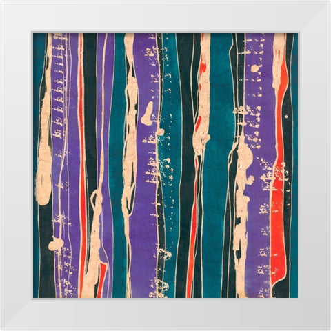 Sgraffito II White Modern Wood Framed Art Print by Baxter Mill Archive