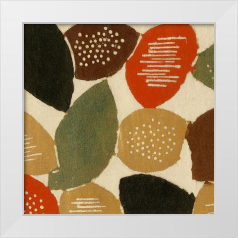 Ovoid Motif I White Modern Wood Framed Art Print by Baxter Mill Archive