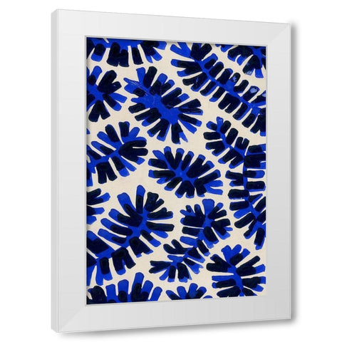 Modern Leaf Motif I White Modern Wood Framed Art Print by Baxter Mill Archive