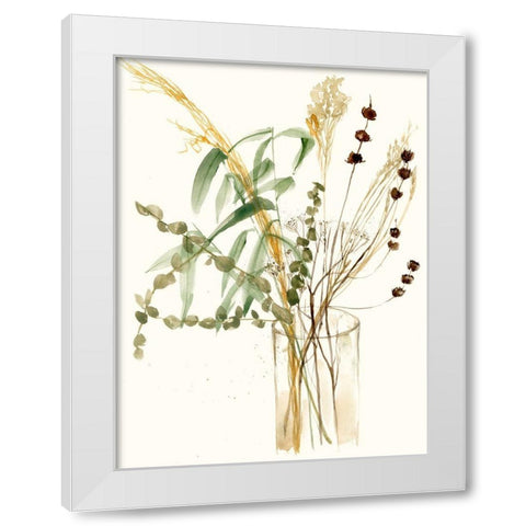 Composition in Vase I White Modern Wood Framed Art Print by Goldberger, Jennifer