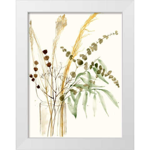 Composition in Vase II White Modern Wood Framed Art Print by Goldberger, Jennifer