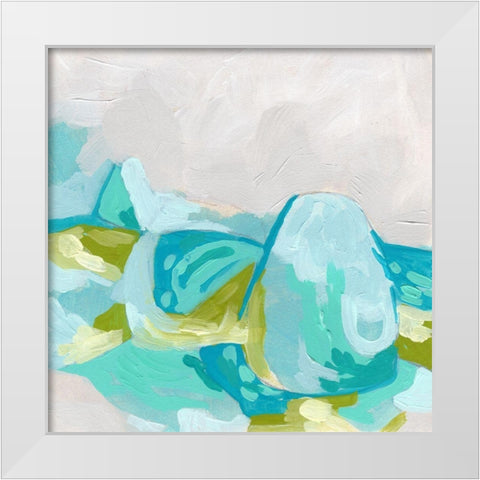 Geode Vista I White Modern Wood Framed Art Print by Vess, June Erica