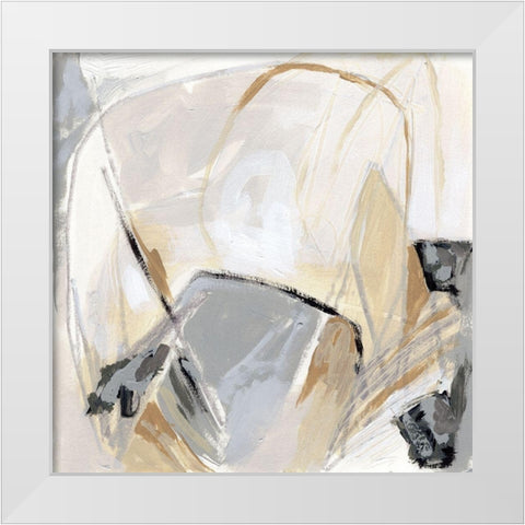 Neutral Singularity IV White Modern Wood Framed Art Print by Vess, June Erica