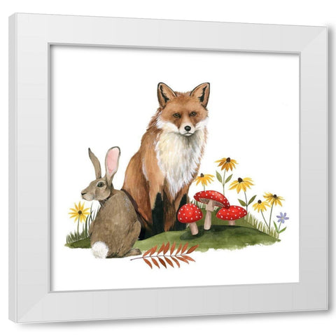 September Forest I White Modern Wood Framed Art Print by Popp, Grace