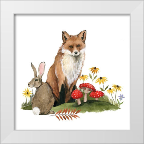 September Forest I White Modern Wood Framed Art Print by Popp, Grace