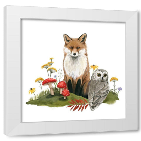 September Forest II White Modern Wood Framed Art Print by Popp, Grace