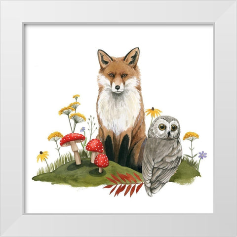 September Forest II White Modern Wood Framed Art Print by Popp, Grace