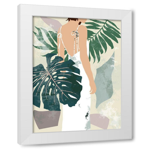 Summer Shades I White Modern Wood Framed Art Print by Wang, Melissa