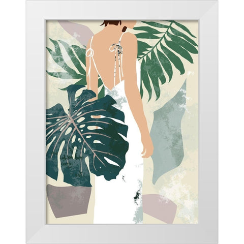 Summer Shades I White Modern Wood Framed Art Print by Wang, Melissa