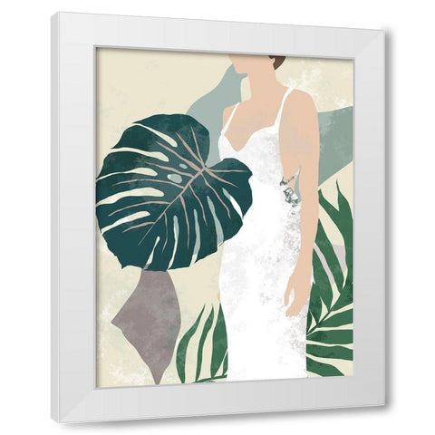 Summer Shades II White Modern Wood Framed Art Print by Wang, Melissa