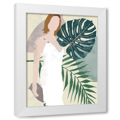 Summer Shades III White Modern Wood Framed Art Print by Wang, Melissa