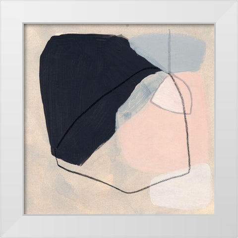 Keystone I White Modern Wood Framed Art Print by Vess, June Erica