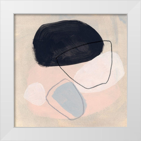 Keystone II White Modern Wood Framed Art Print by Vess, June Erica