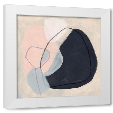 Keystone IV White Modern Wood Framed Art Print by Vess, June Erica