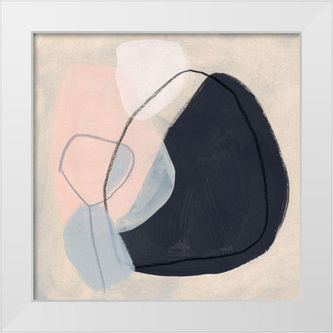 Keystone IV White Modern Wood Framed Art Print by Vess, June Erica