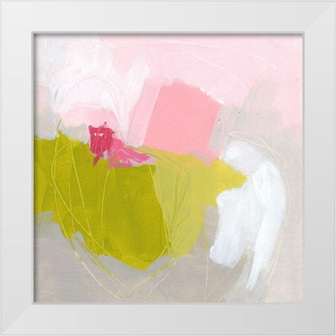 Petal Tone I White Modern Wood Framed Art Print by Vess, June Erica