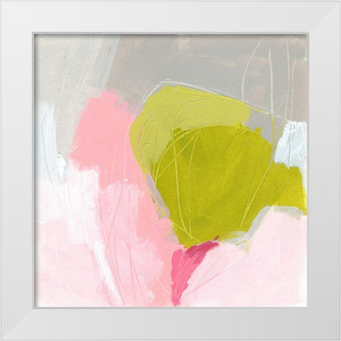 Petal Tone II White Modern Wood Framed Art Print by Vess, June Erica