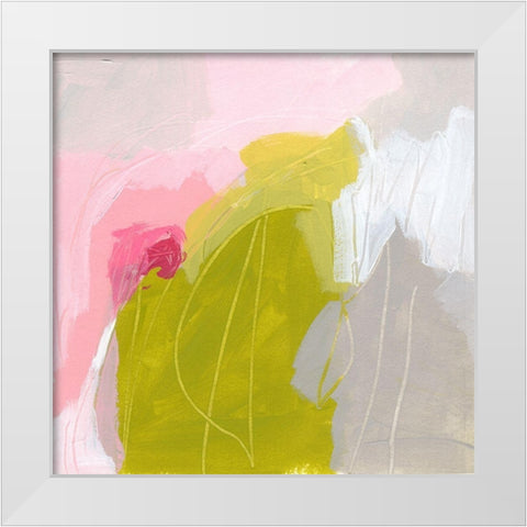 Petal Tone III White Modern Wood Framed Art Print by Vess, June Erica