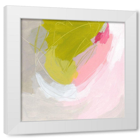 Petal Tone IV White Modern Wood Framed Art Print by Vess, June Erica