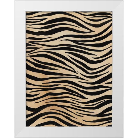 Of the Wild Patterns V White Modern Wood Framed Art Print by Moore, Regina