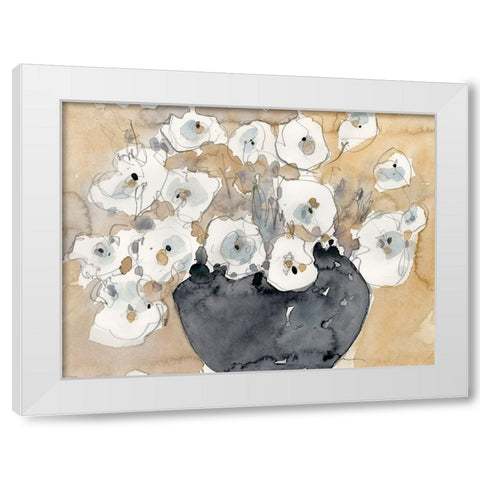 Another White Blossom II White Modern Wood Framed Art Print by Dixon, Samuel