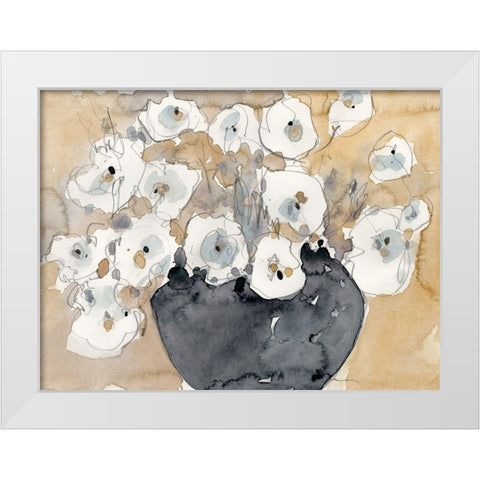 Another White Blossom II White Modern Wood Framed Art Print by Dixon, Samuel