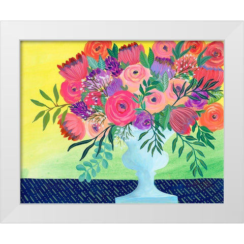 Imaginary Floral I White Modern Wood Framed Art Print by Moore, Regina