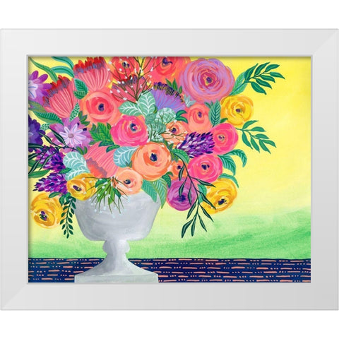 Imaginary Floral II White Modern Wood Framed Art Print by Moore, Regina