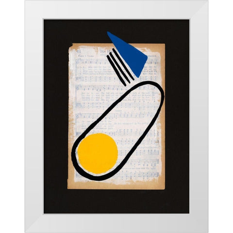Vivid Order III White Modern Wood Framed Art Print by Moore, Regina
