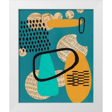 Contemporary Configuration I White Modern Wood Framed Art Print by Moore, Regina