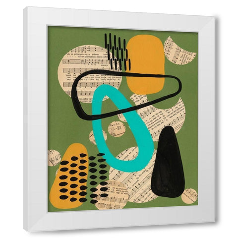 Contemporary Configuration III White Modern Wood Framed Art Print by Moore, Regina