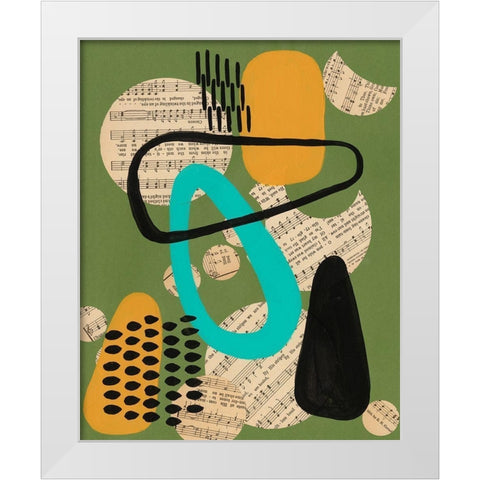 Contemporary Configuration III White Modern Wood Framed Art Print by Moore, Regina