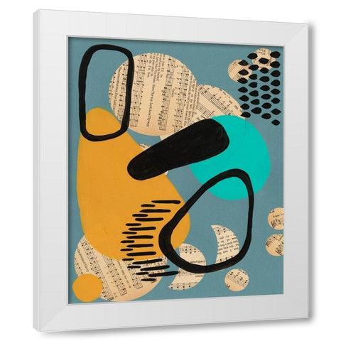 Contemporary Configuration V White Modern Wood Framed Art Print by Moore, Regina