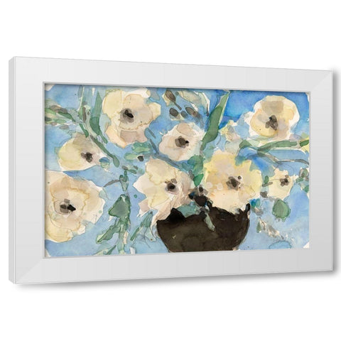 Potted Fragrant I White Modern Wood Framed Art Print by Dixon, Samuel