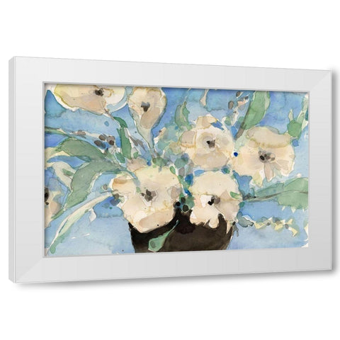 Potted Fragrant II White Modern Wood Framed Art Print by Dixon, Samuel