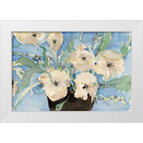 Potted Fragrant II White Modern Wood Framed Art Print by Dixon, Samuel