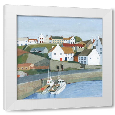 Old Coast Town I White Modern Wood Framed Art Print by Popp, Grace