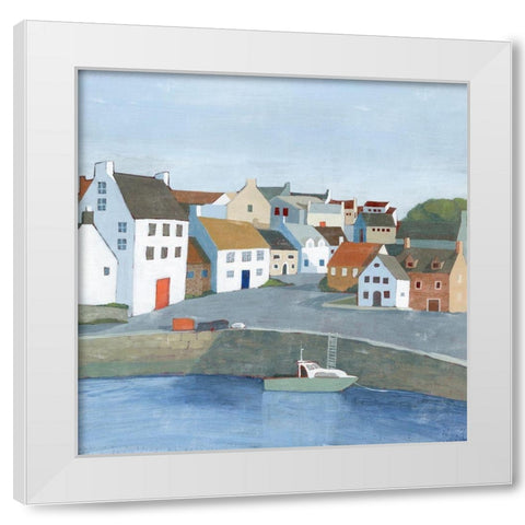 Old Coast Town II White Modern Wood Framed Art Print by Popp, Grace