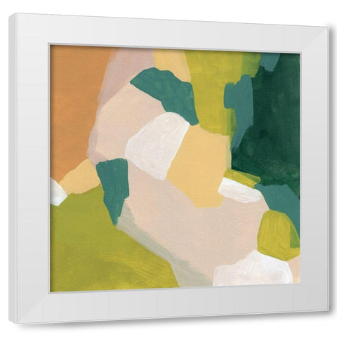 Field Survey I White Modern Wood Framed Art Print by Vess, June Erica