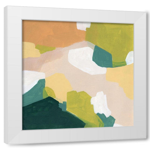 Field Survey II White Modern Wood Framed Art Print by Vess, June Erica