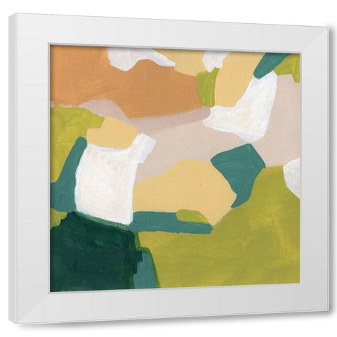 Field Survey III White Modern Wood Framed Art Print by Vess, June Erica