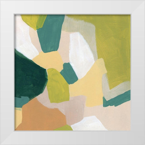 Field Survey IV White Modern Wood Framed Art Print by Vess, June Erica