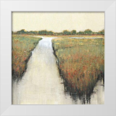 Lowland II White Modern Wood Framed Art Print by OToole, Tim