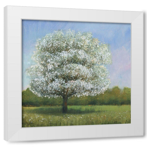 Spring Blossom Tree I White Modern Wood Framed Art Print by OToole, Tim