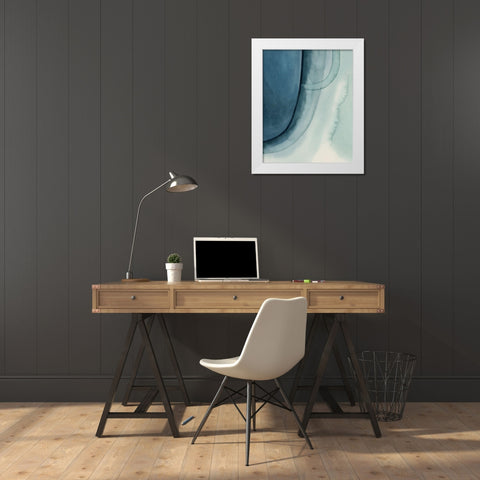 Spools I White Modern Wood Framed Art Print by Popp, Grace