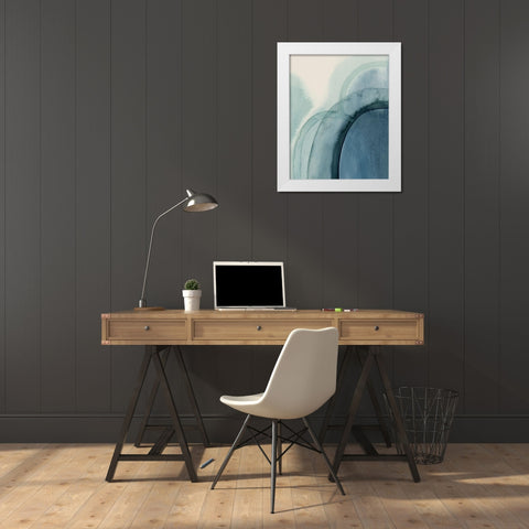 Spools II White Modern Wood Framed Art Print by Popp, Grace