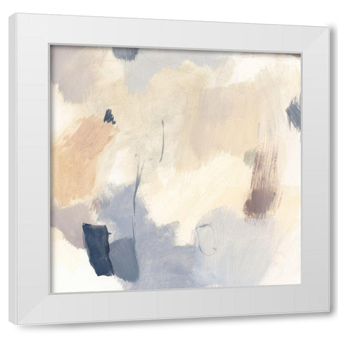 Sand Bath I White Modern Wood Framed Art Print by Barnes, Victoria